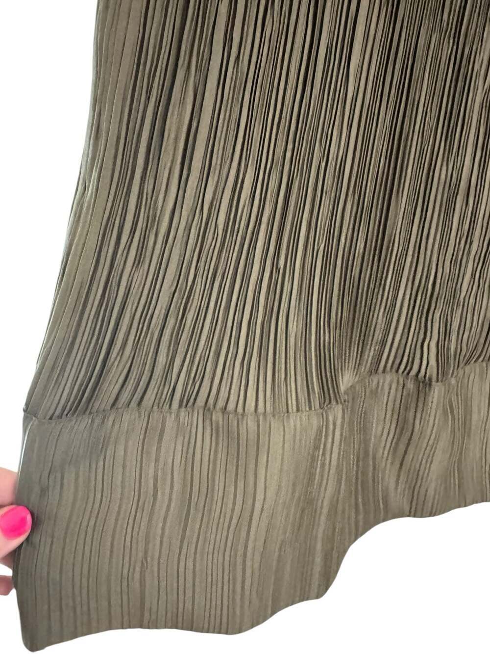 Anthropologie Cap-Sleeve Plissé Mini Dress - Picture 6 of 10